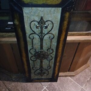 Ornate Black and Gold Wall Art Panel